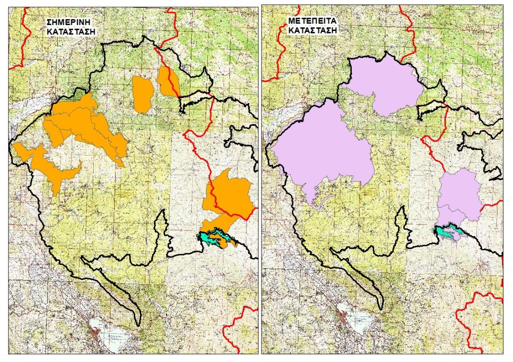 ΧΑΡΤΗΣ ΑΝΑΤΟΛΙΚΟ ΤΜΗΜΑ ΑΝΤΙΠΑΡΑΘΕΣΗ - Ε΄ Κυνηγετική Ομοσπονδία Ηπείρου